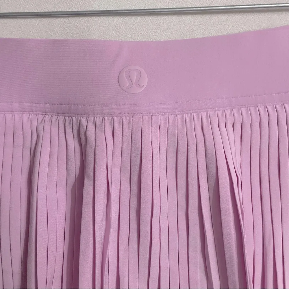 Lululemon NWT Varsity High Rise Pleated Tennis Skirt Vital Pink Size 12 - Image 7