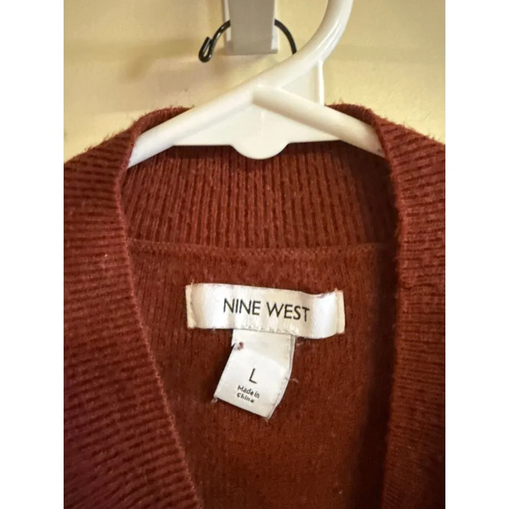 Sleeveless Nine West Top Size L Red - Image 3