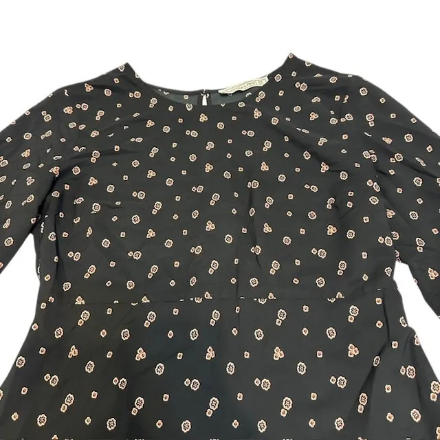 Abercrombie & Fitch Women's Paisley‎ Long Sleeved Keyhole Dress Size Med - Image 9