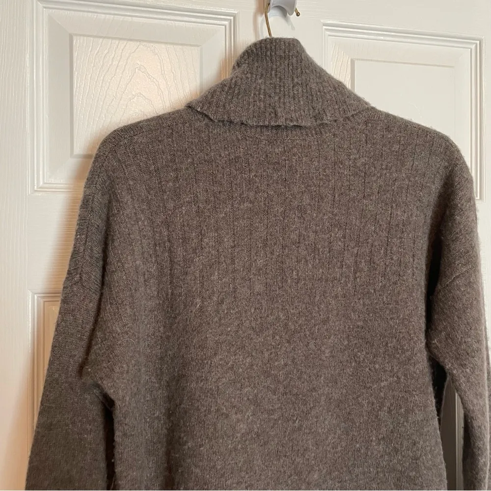 Madewell Hickory Wool Turtleneck Sweater Ss Small Grey - Image 10