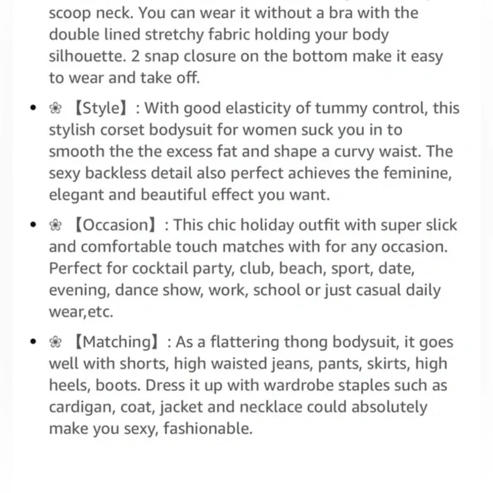 NWT Adreamly Clothing Co Women's Sexy Scoop Neck Tank Tops bodysuit in Black - Image 8