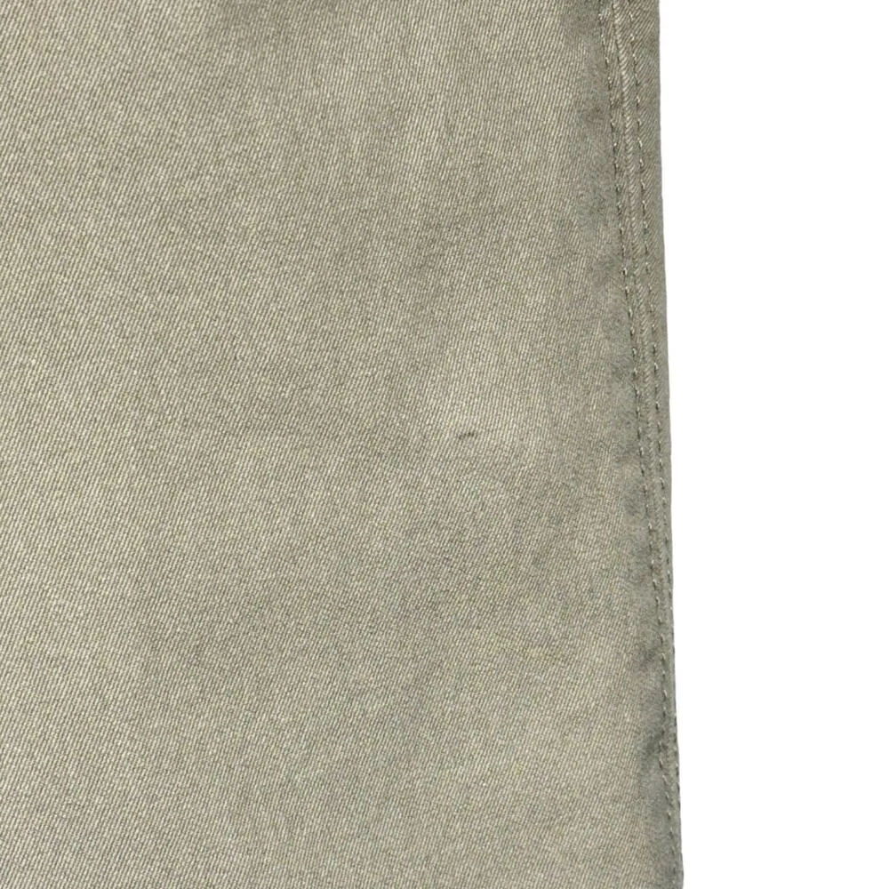 WHBM SZ 8R Ankle Pants Stretch Pockets Zip-Fly Flat Front Mid-Rise Beige - Image 3