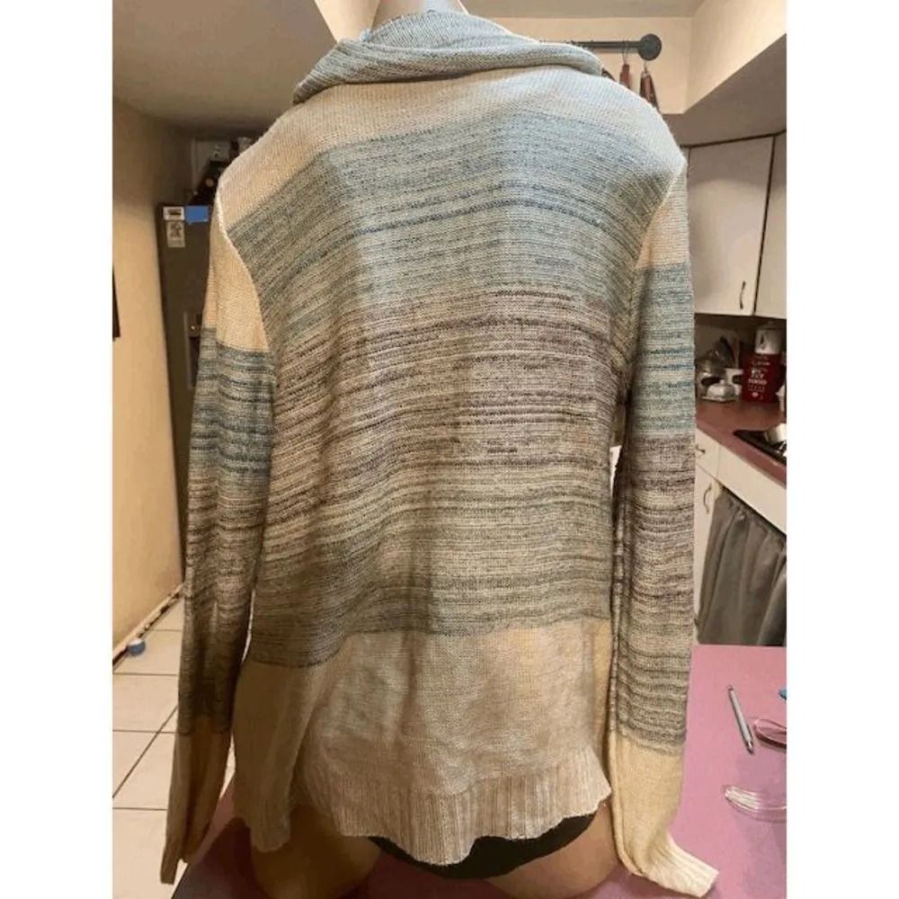 Wet Seal open front cardigan with fringe Tan Size M - Image 2
