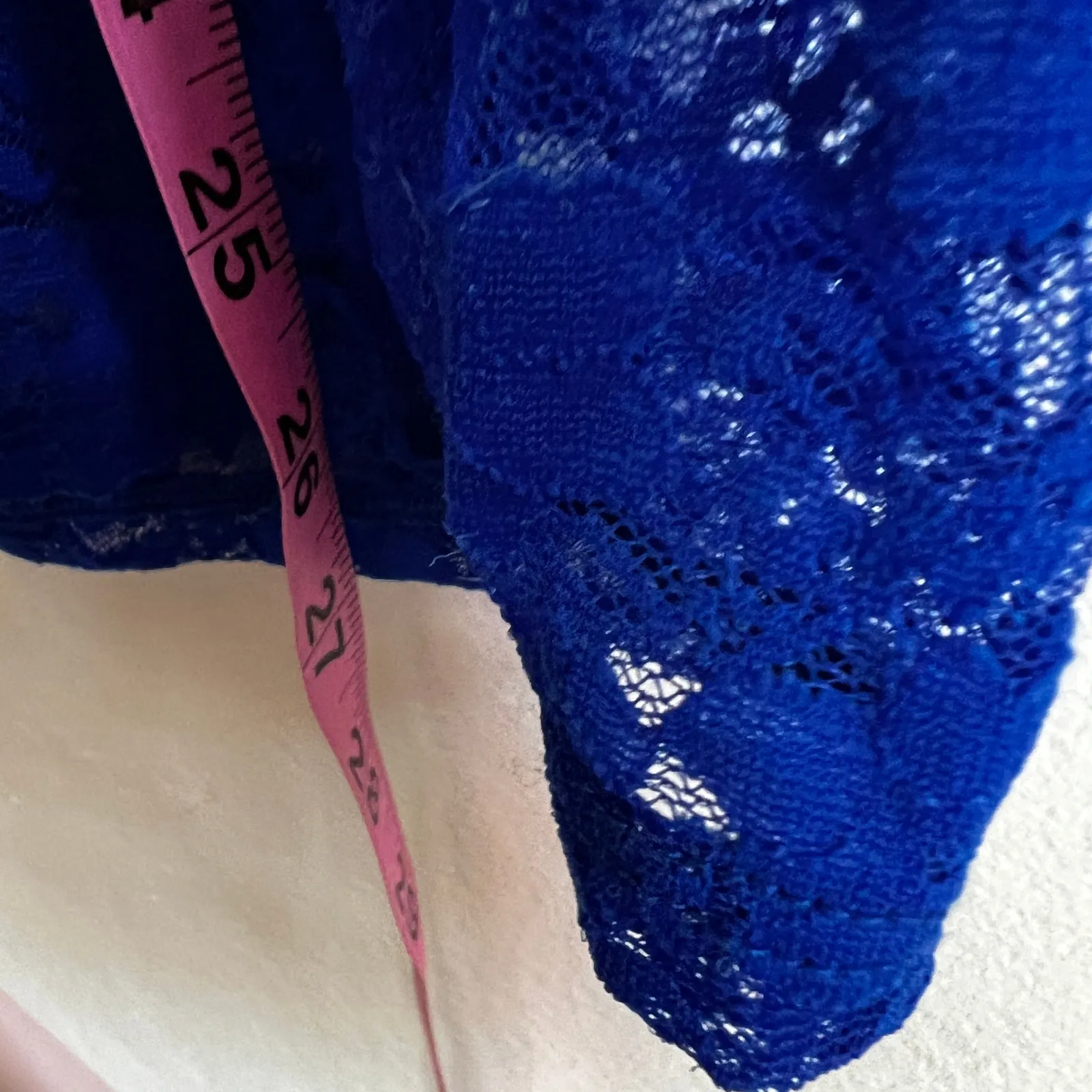 Blue Lace Tank Top, Coquette Soft Girl Balletcore Y2K Romantic Angelcore‎ Large - Image 5