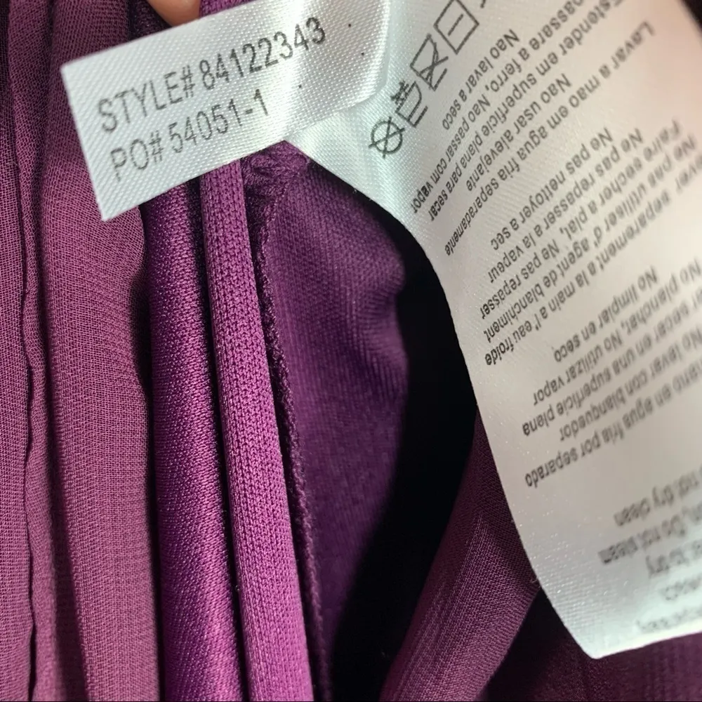 Alex Evenings Burgundy Jewel Neck Formal Special Occasion Party Dress Size 14W - Image 7