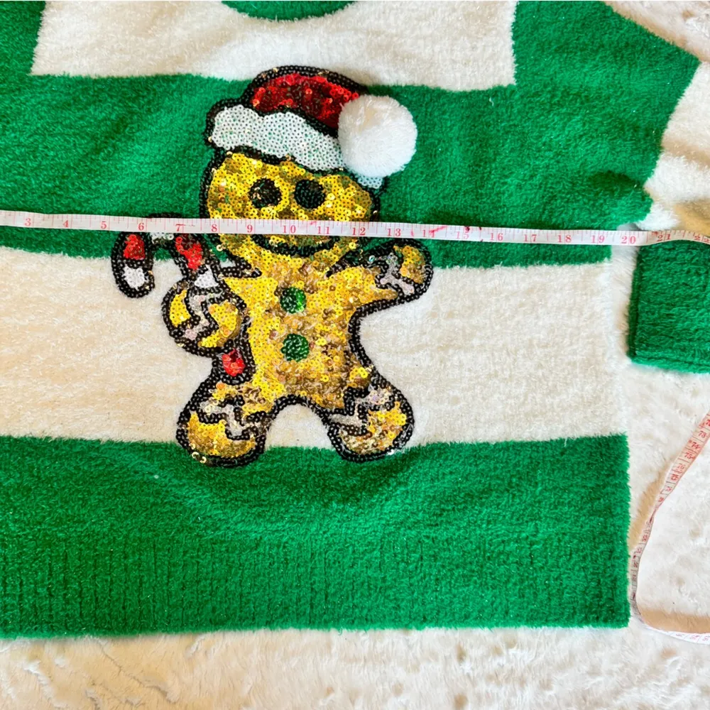 Gingerbread man🎄Holiday Sweater. Juniors Ugly Christmas Sweater. - Image 5