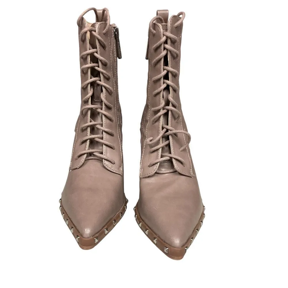 Charles by Charles David Diplomat Bootie Taupe Ankle Pointed Block Heel Size 7M - Image 8