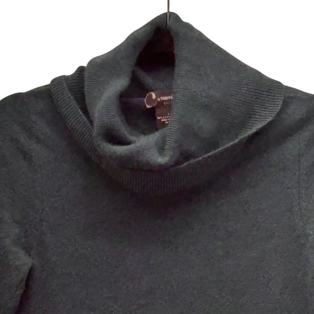 Bloomingdales Cashmere Turtleneck Sweater Green Small - Image 3