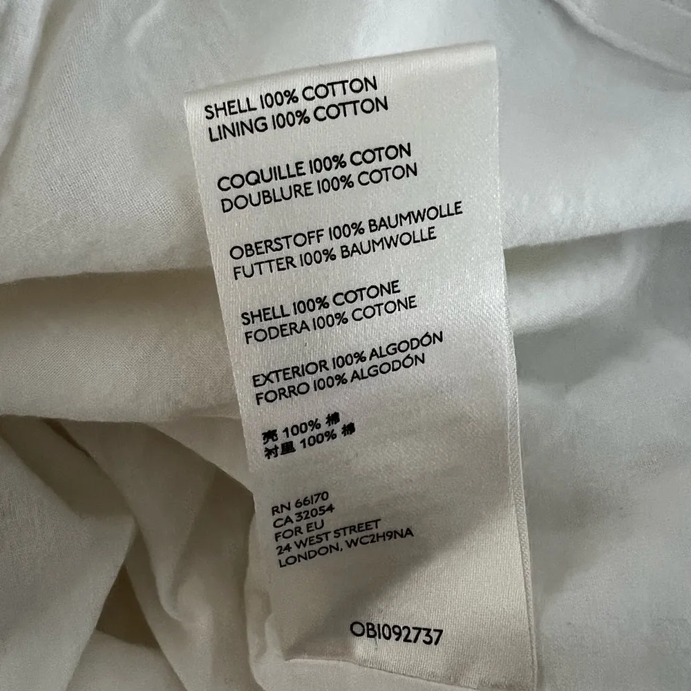 ANTHROPOLOGIE MAEVE Angela Ruffle Peasant Blouse White 100% Sz S - Image 8