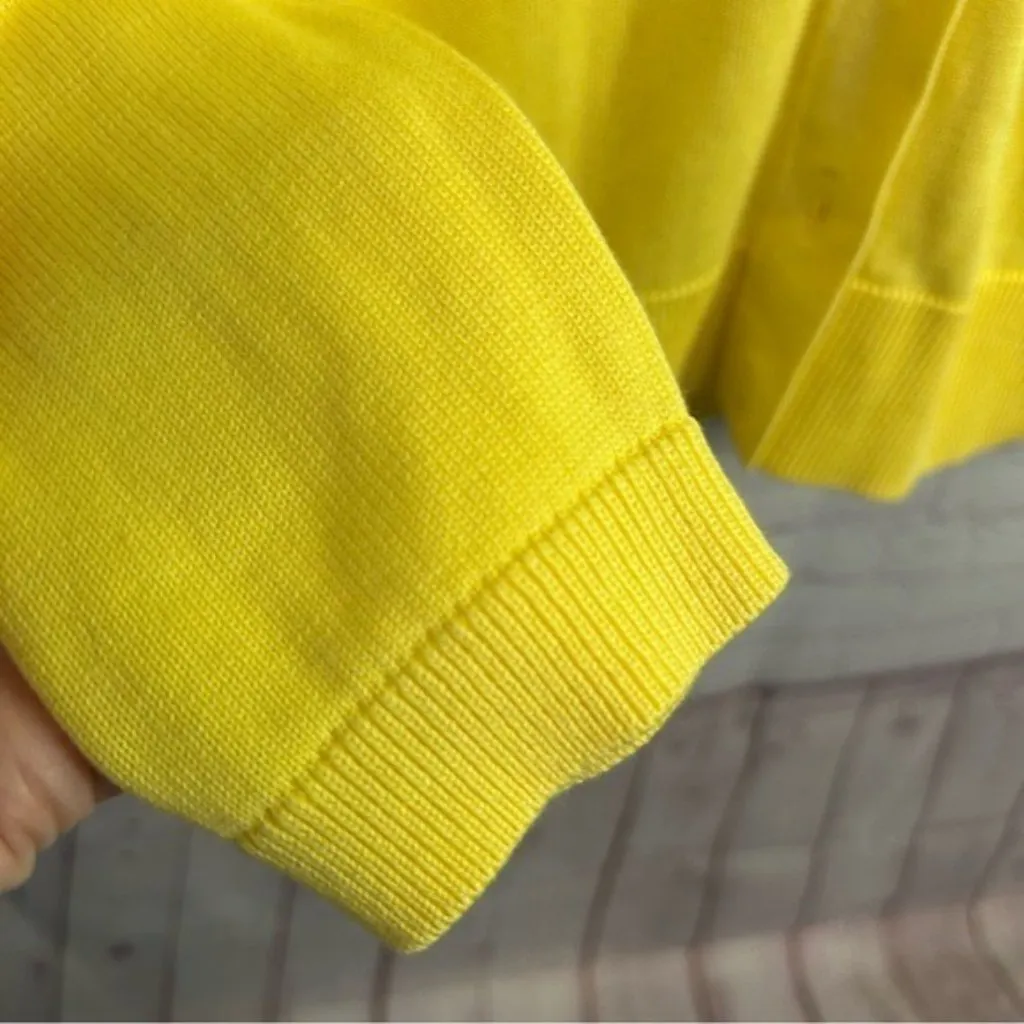 Talbots New V neck pastel yellow spring girly cardigan sweater size XS - Image 3