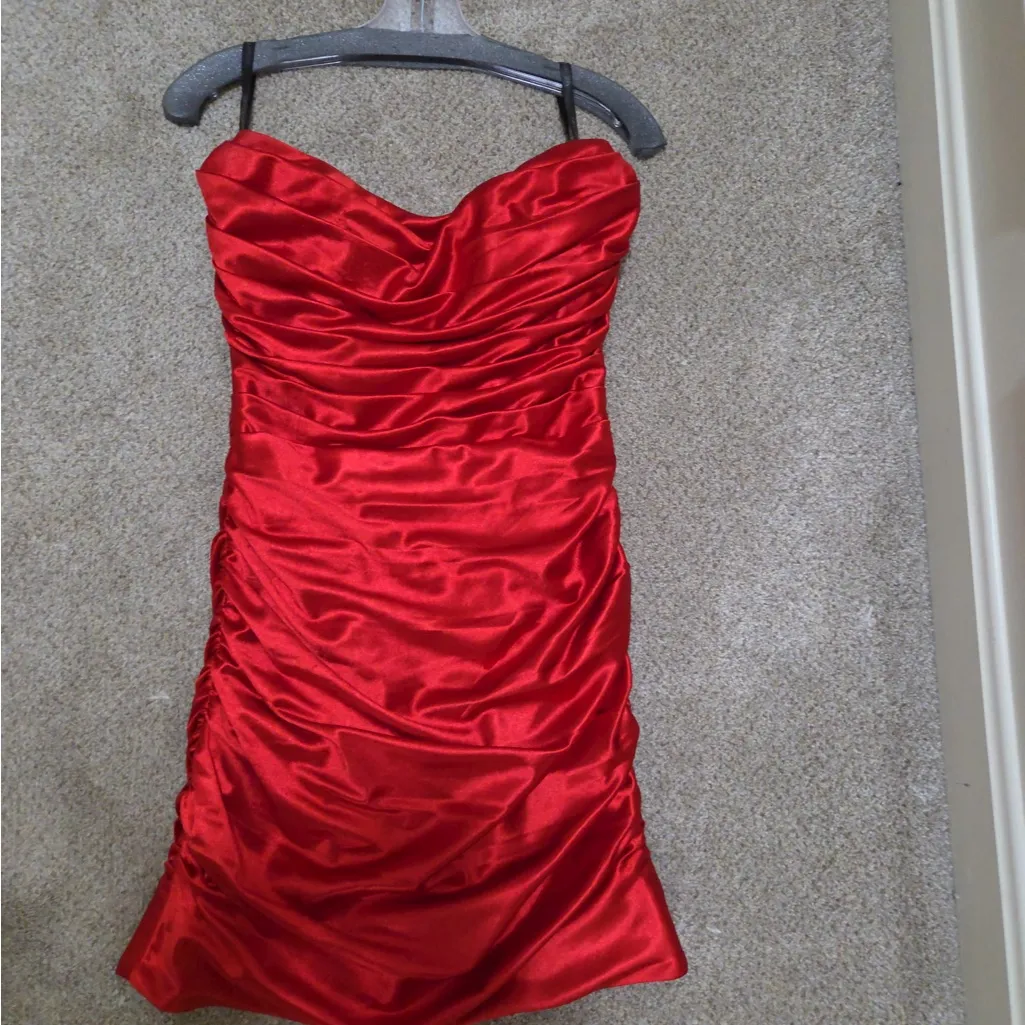 Red Mini Hoco Dress - Image 6