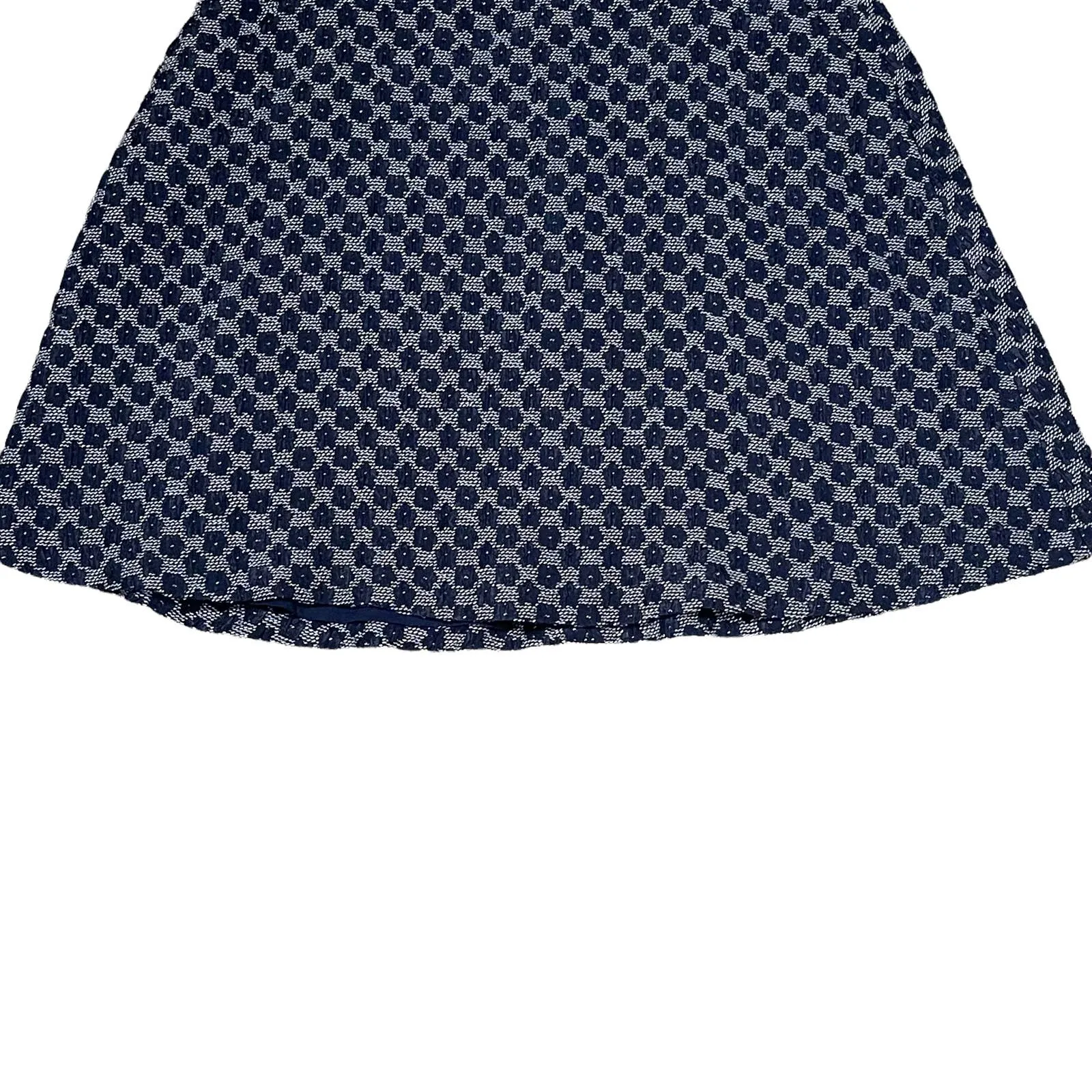 Ann‎ Taylor Womens Petite Skirt Size 6P Blue White Floral Pattern Lined - Image 2