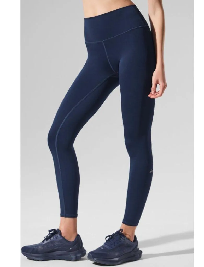 Alo 7/8 High-Waist Airlift Leggings True Navy Hi-Rise Waisted Tights Skinny Pant - Image 4