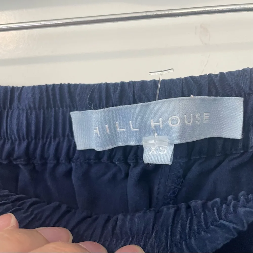 Hill House Navy Blue Beaded Jeweled Pull On Cropped Jammie Pants - Image 5