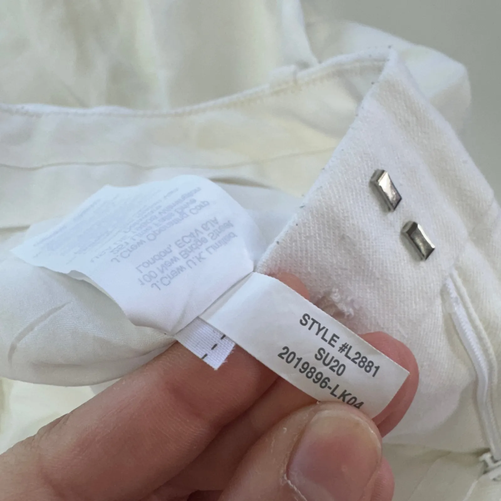 J. Crew Pants Womens 2 White Linen Blend Wide Leg Cropped Summer Casual‎ - Image 4