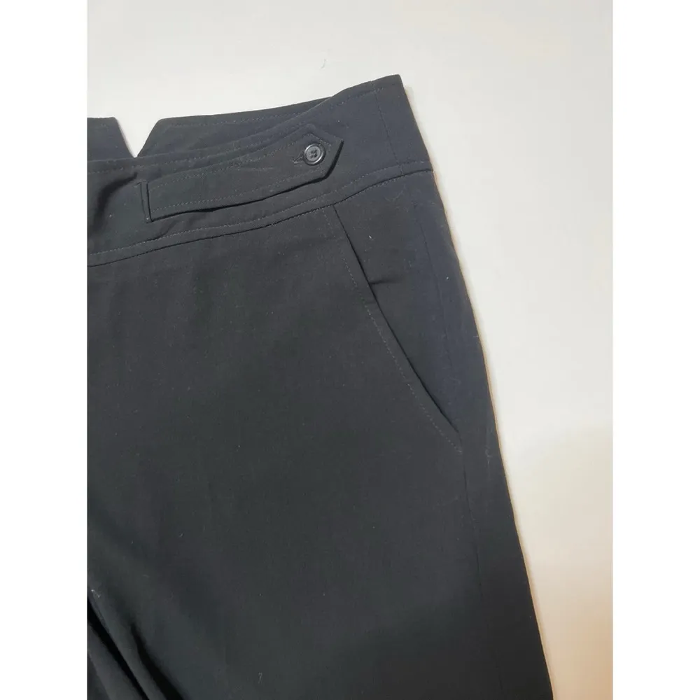 JohnPaulRichard Black Wide Leg Culottes Pants Sz 6 Women - Image 2