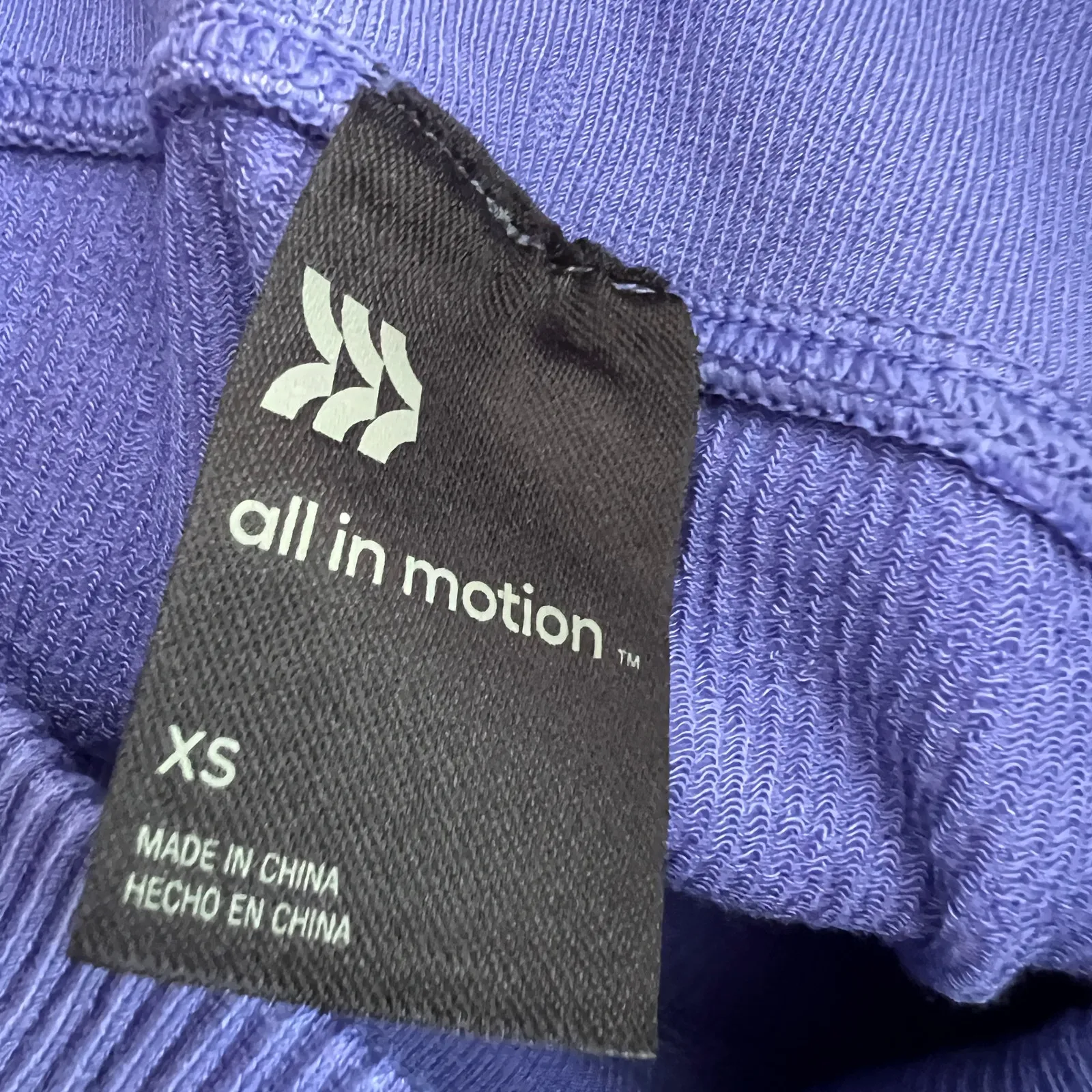 All in Motion Women's Cobalt Blue Rib Seamless Leggings - Size XS - NWT - Image 2
