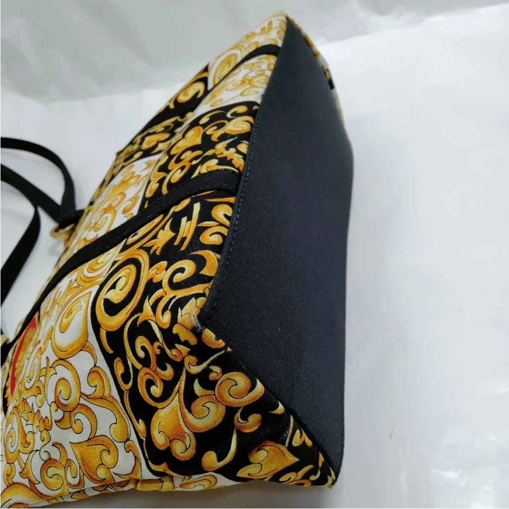 Versace Baroque Fabric Tote Bag EUC - Image 7