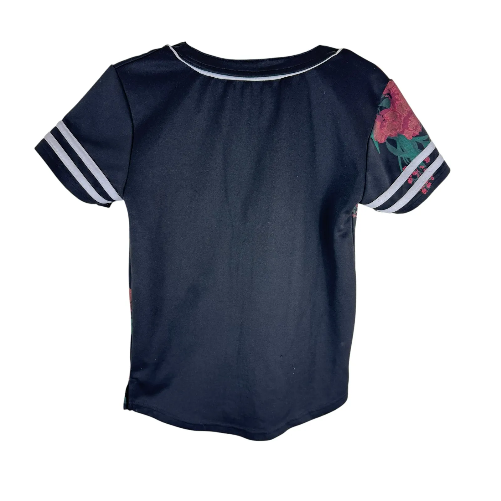 Switch Remarkable Billionaires Club Metallic Button Up Baseball‎ Top Medium Black - Image 2