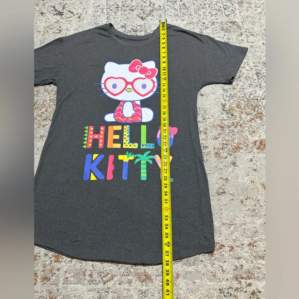 HELLO KITTY women’s sleep shirt pajamas size XL gray - Image 2
