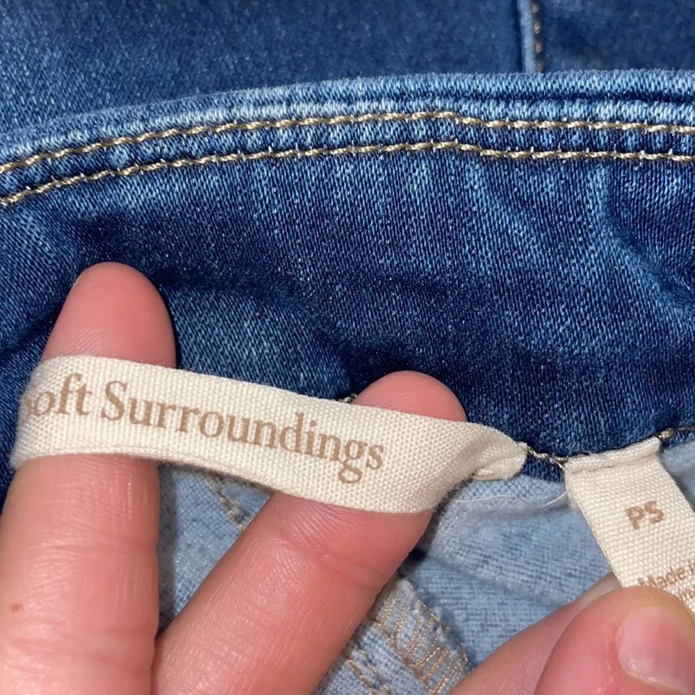 Soft Surroundings Women’s Lean Line Stirrup Skinny Jeans Size Petite Small - Image 4