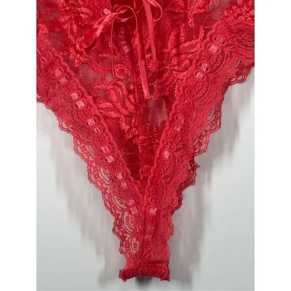 Vintage 1990's Victoria's Secret gold label lace negligee Size Small - Image 5