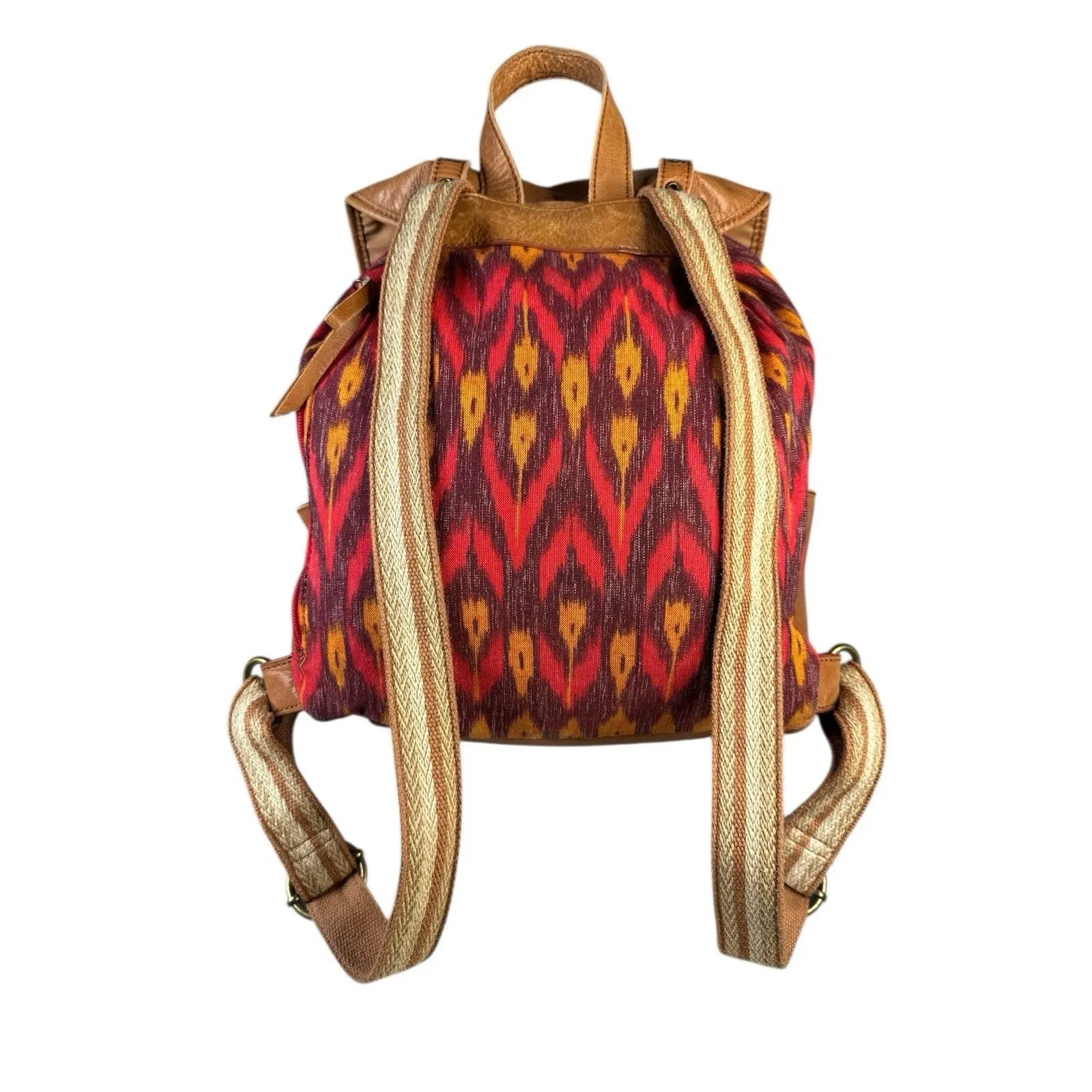 The Sak Backpack Womens Large Boho Woven Southwest Faux Leather Bag Western - Image 6