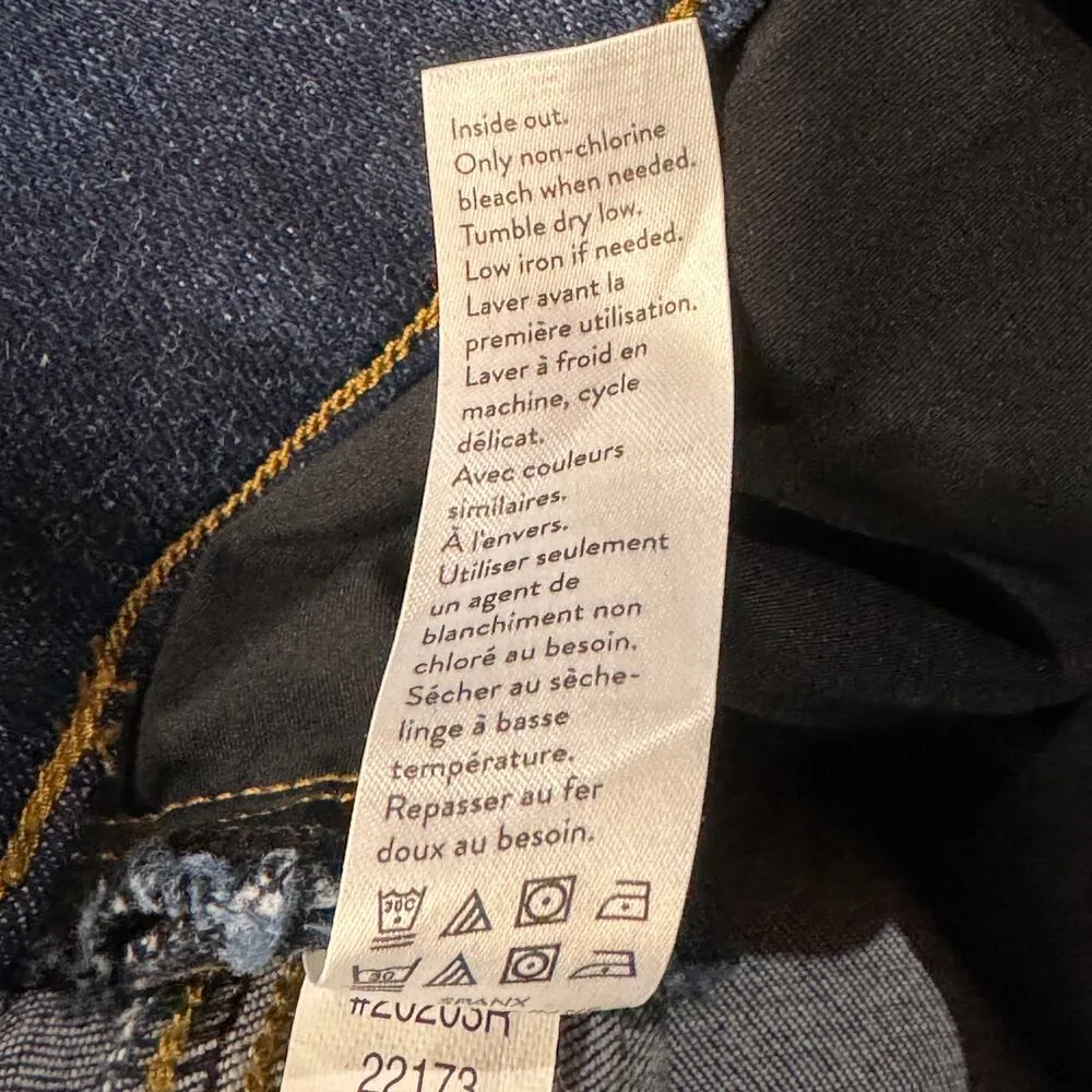 Spanx Medium Skinny Jeans Pull-On Distressed Elastic Waist Frayed Hems Stretch - Image 8