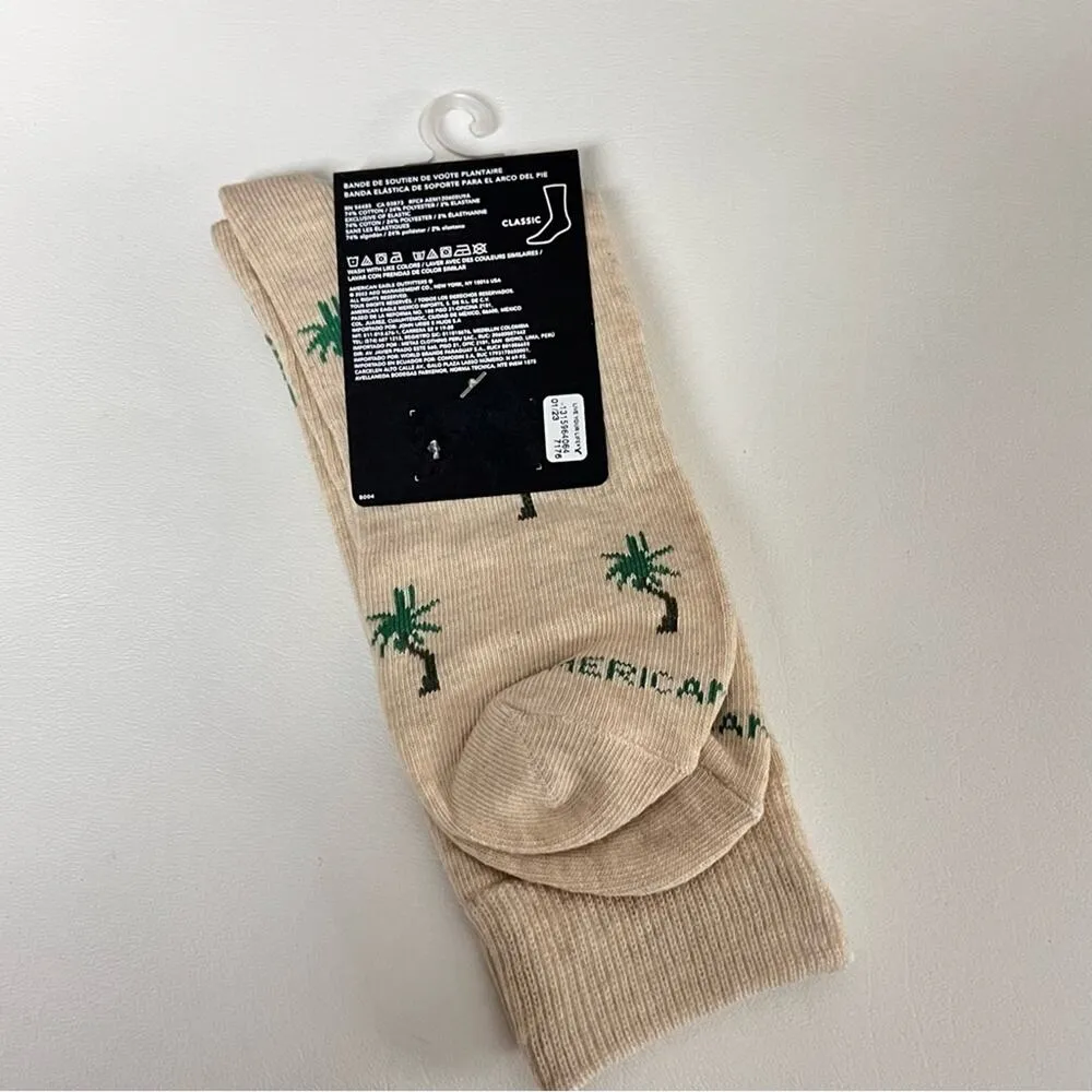 American Eagle Classic Palm Print Socks Accessories - Image 5