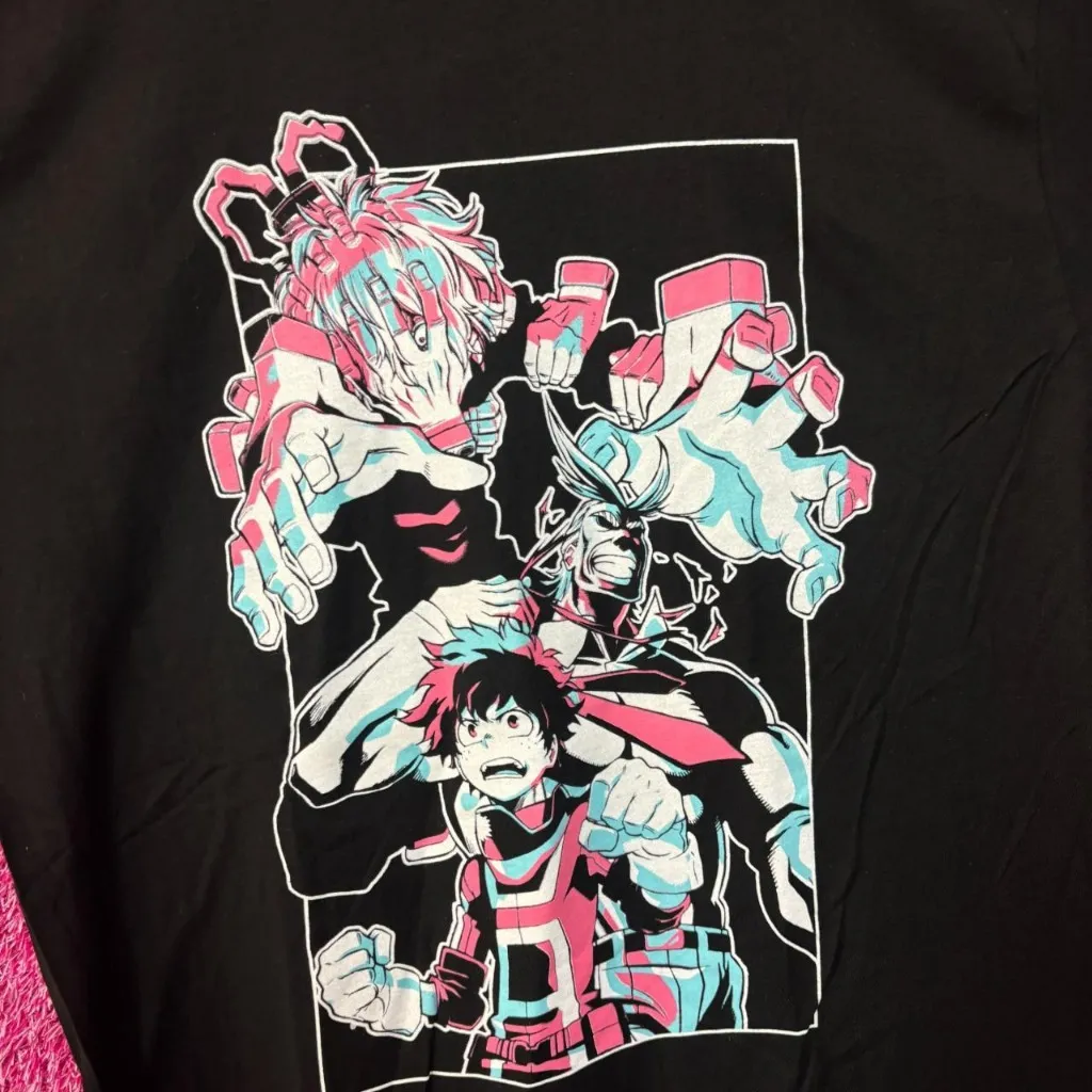 My Hero Academia Anime Characters Tshirt XL  - Image 4