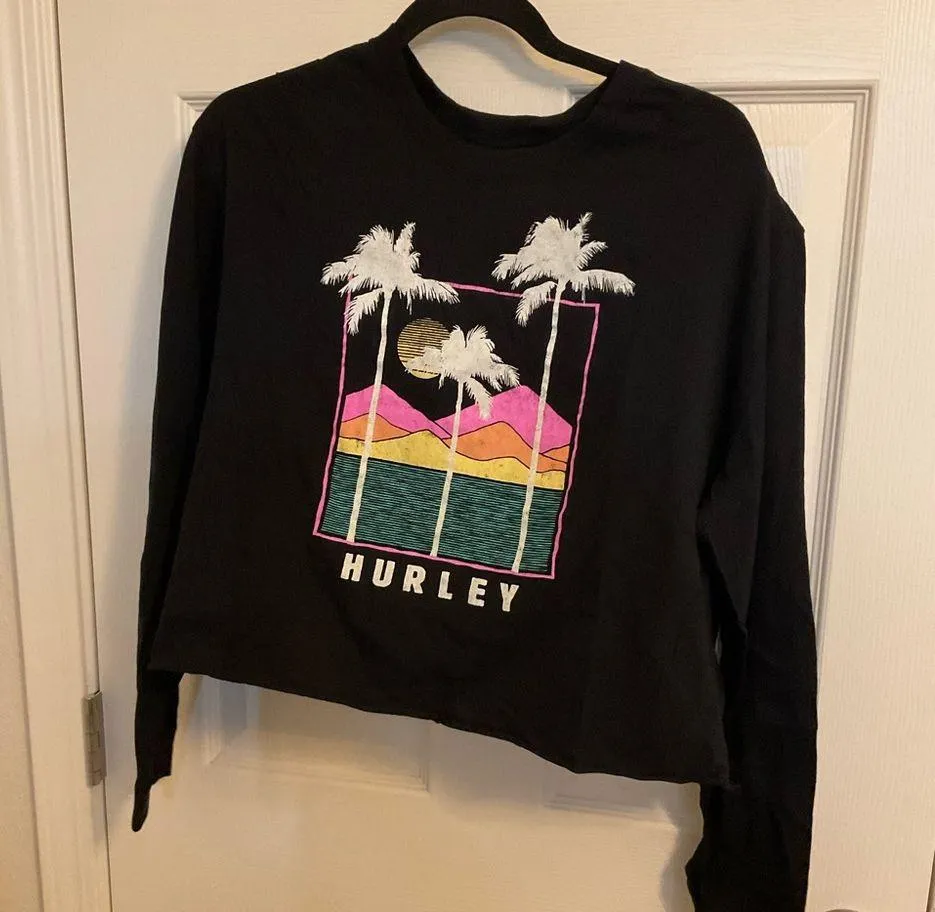 HURLEY Esme Womens Oversized Crop Tee Size XLarge - Image 2