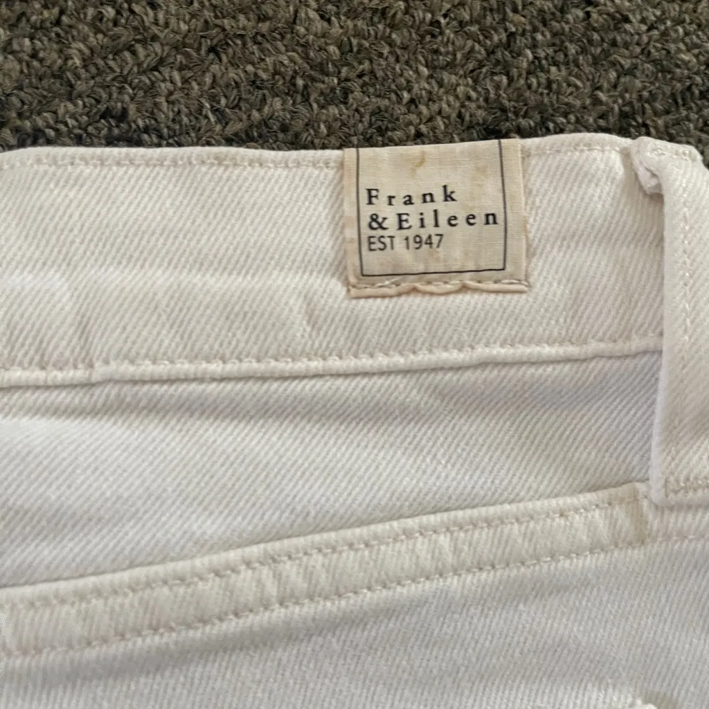FRANK & EILEEN Jeans W 25 Cork Everyday Natural Button Fly Raw Hem - Image 11