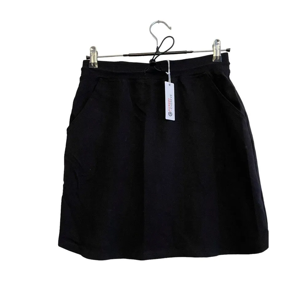NWT Sundry x Evereve Sunday Skirt Black Size Small Mini Pullon Adjustable Pocket - Image 3