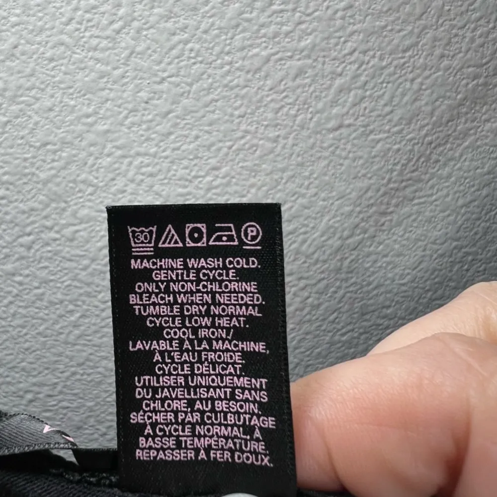 Victoria’s Secret Nightie Lingerie Slip Dress Black Lace Trim Cotton Soft Medium - Image 11