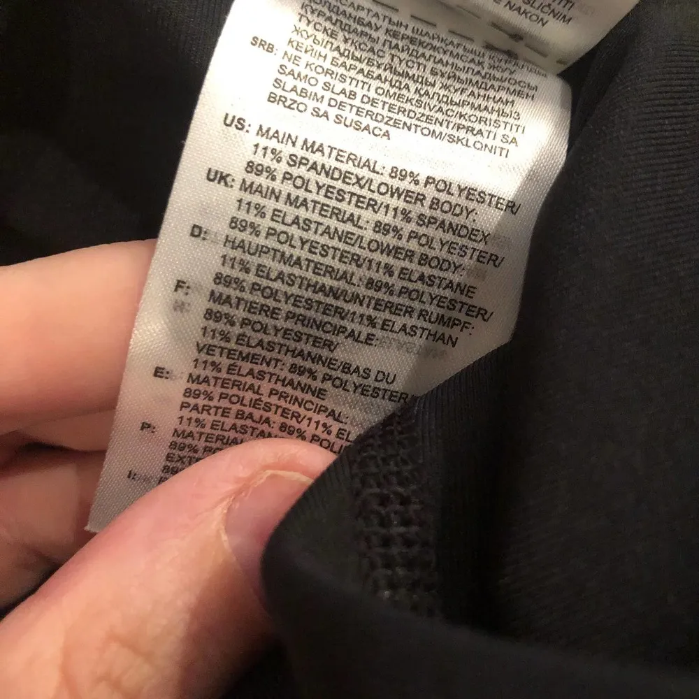 adidas black three stripe pants large - Image 3