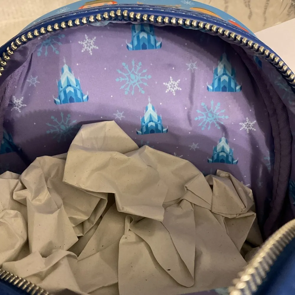 DISNEY Frozen Chibi Character Mini AOP LOUNGEFLY Backpack NWT - Image 6