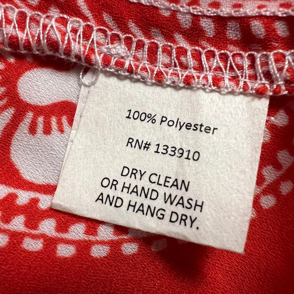 Show Me Your Mumu Riri Romper Aquarius Paisley Red & White Ruffle Leg Size L - Image 10