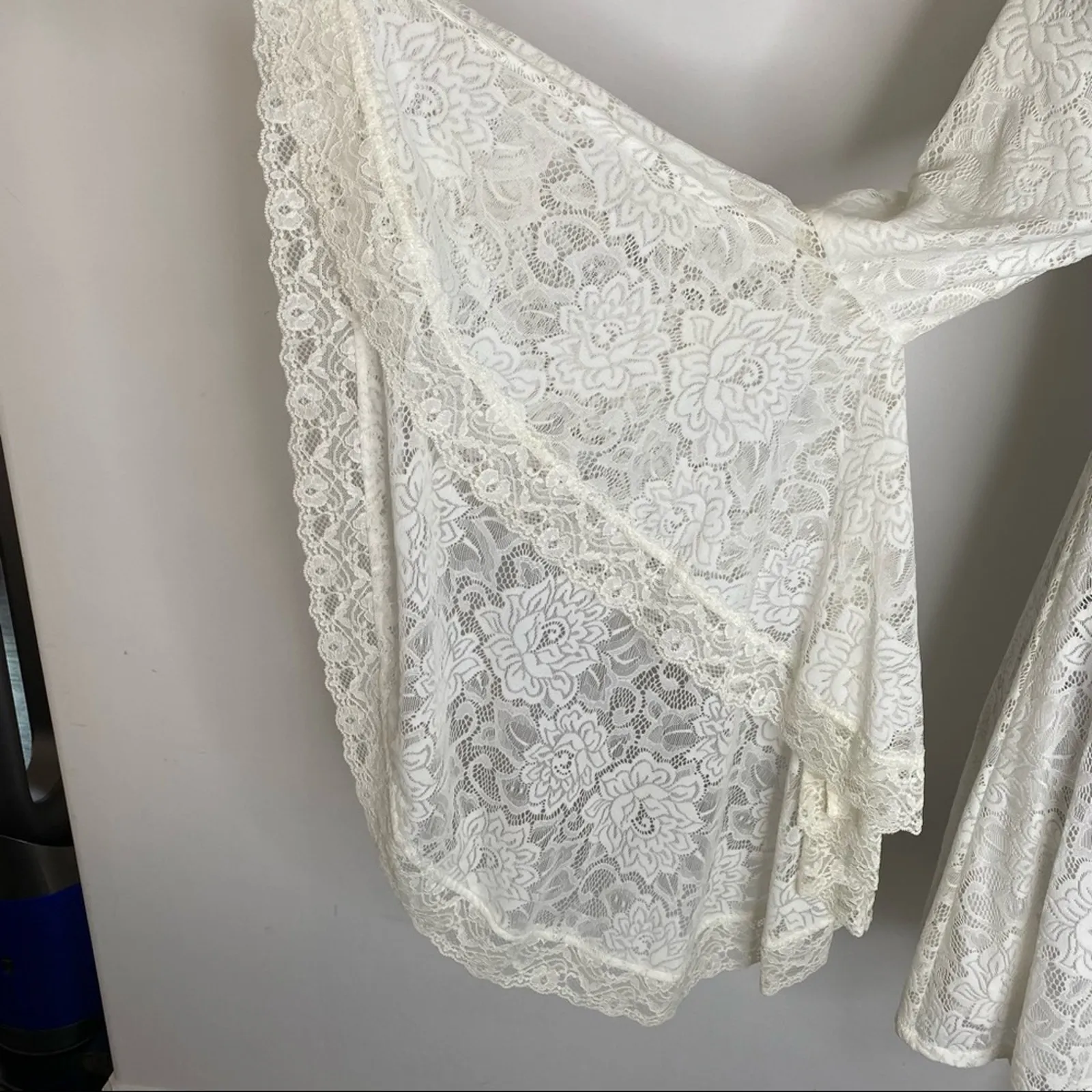 WILDFOX Rodeo Queen Festival White Lace Dress Size XS - Image 11