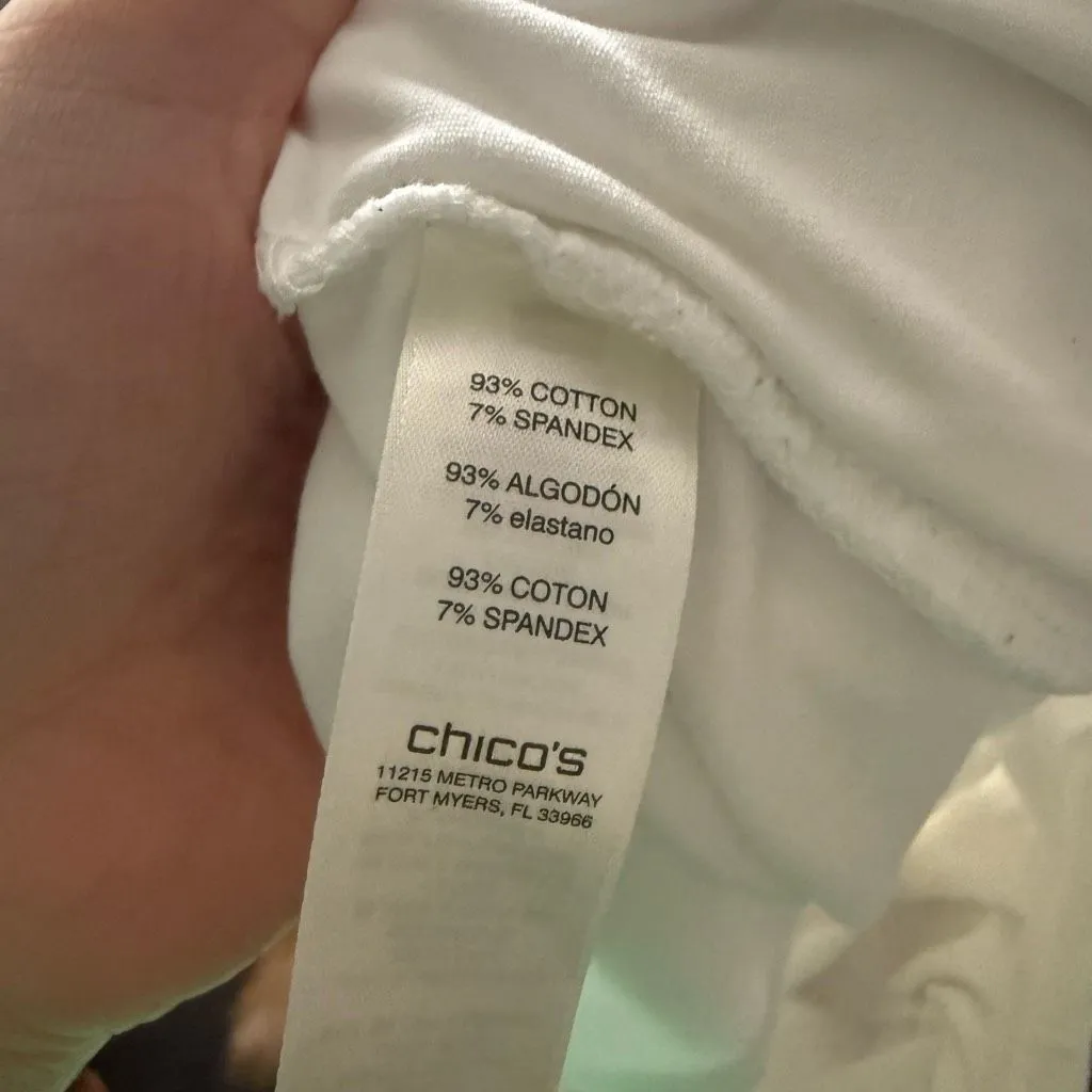 Weekends by Chico’s Women’s 1 White Cropped Pants - Image 6