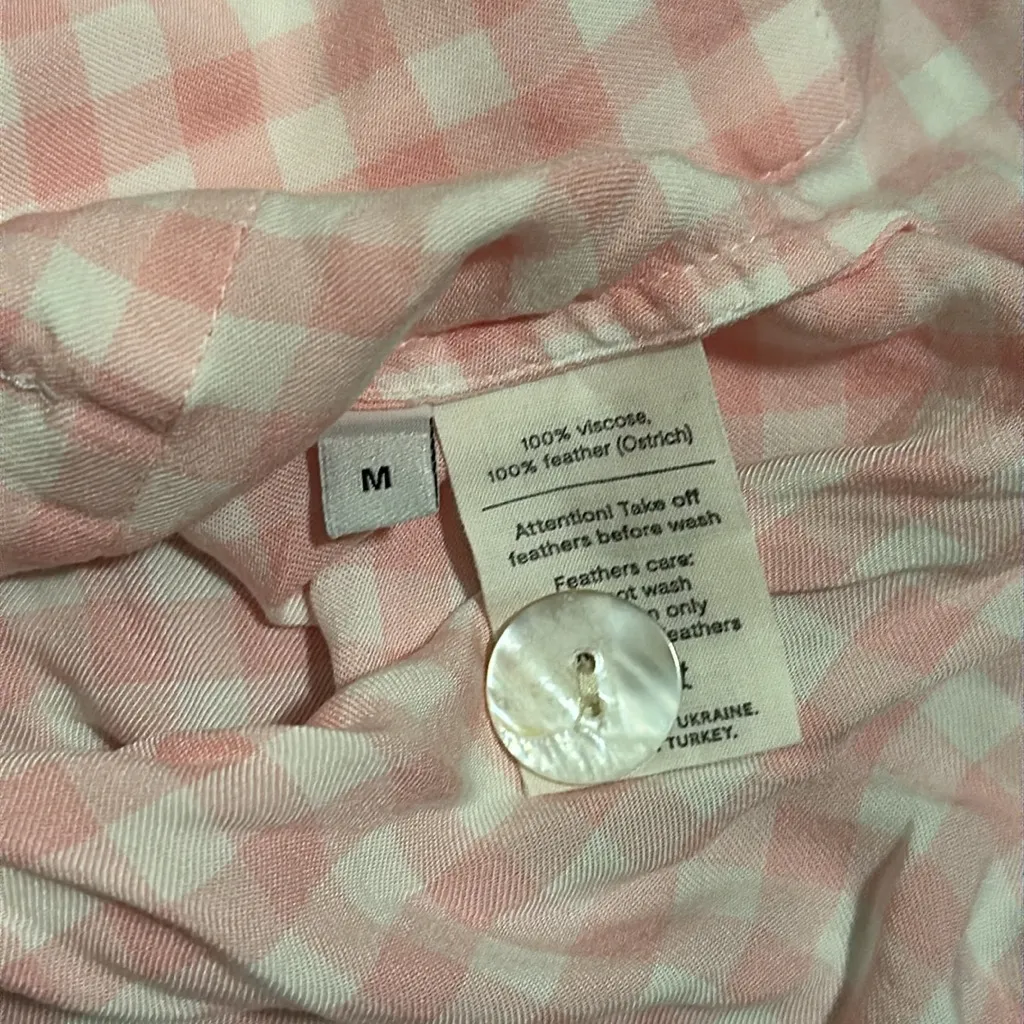 Sleeper Pink Vichy Party Pajama Set Size M - Image 8