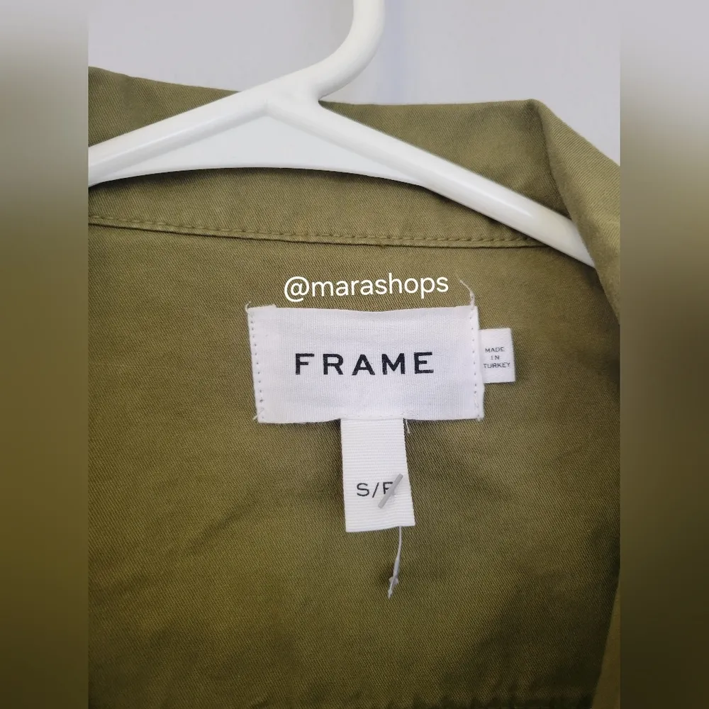 FRAME Cropped cotton-twill jumpsuit - Image 6