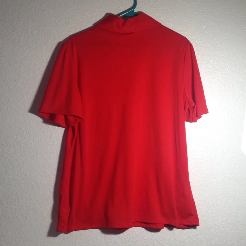 FINAL MARKDOWN Ladies' Lucky Me Vintage Keyhole Front top v38 Red Size undefined - Image 6
