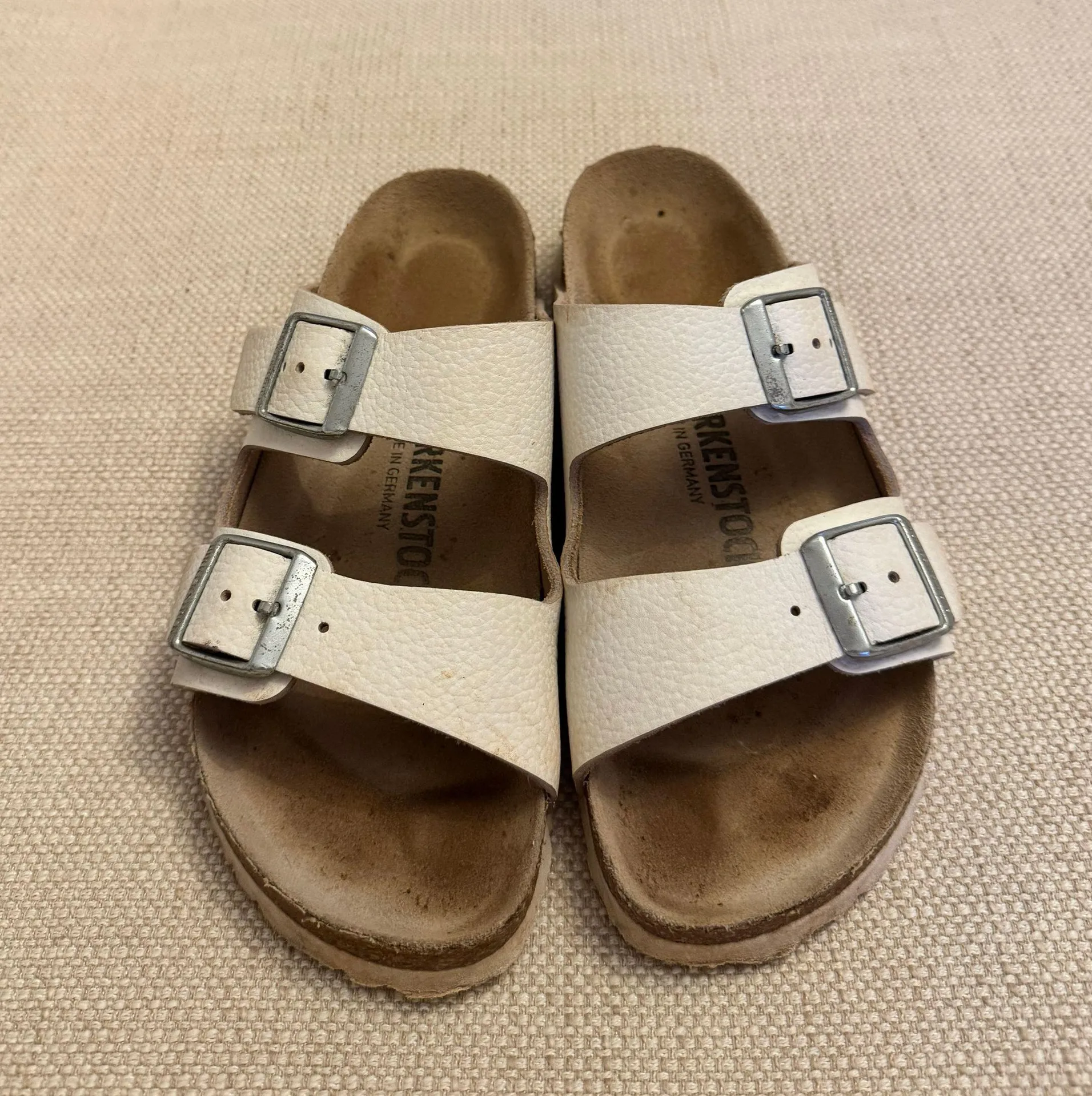 White Arizona Sandals - Image 2