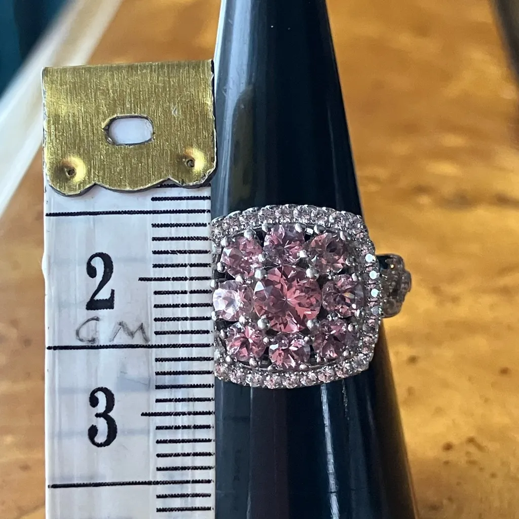 Pink Color Changing Garnet Sterling Silver Ring Size 6 - Image 9