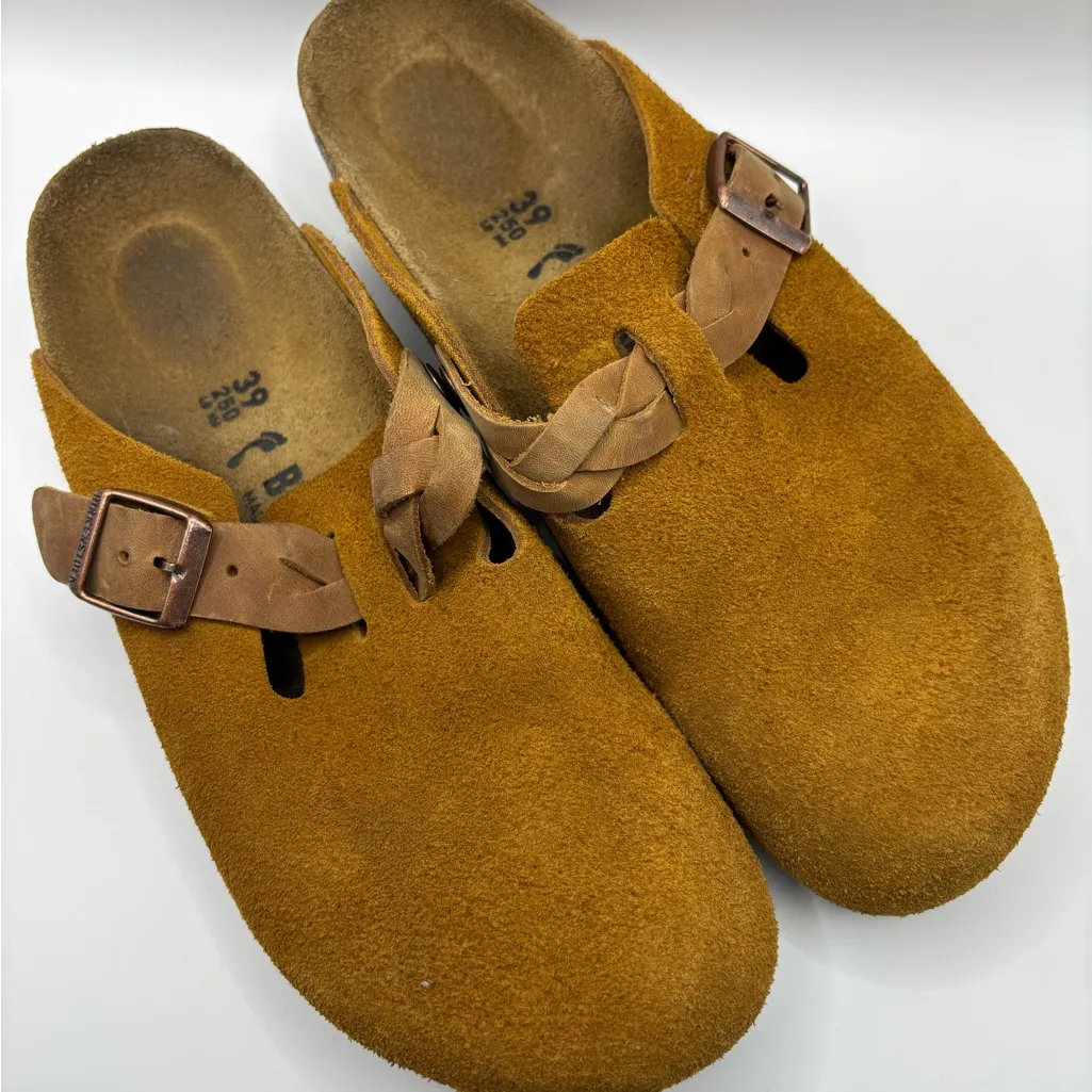 Women's Boston Braid Buckle Clogs Mink Brown 39 - Image 5