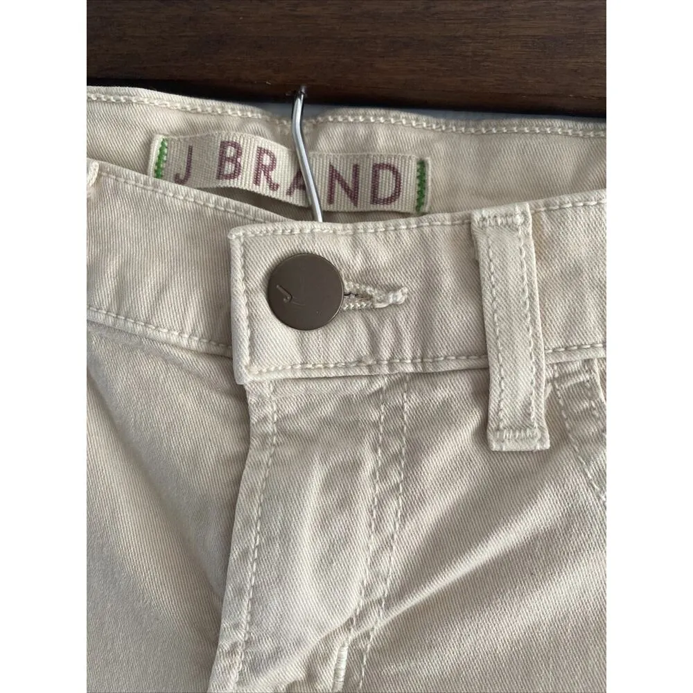 J.Brand Women 25 Tan Muslin Skinny Leg Denim Jeans‎ Stretch - Image 3
