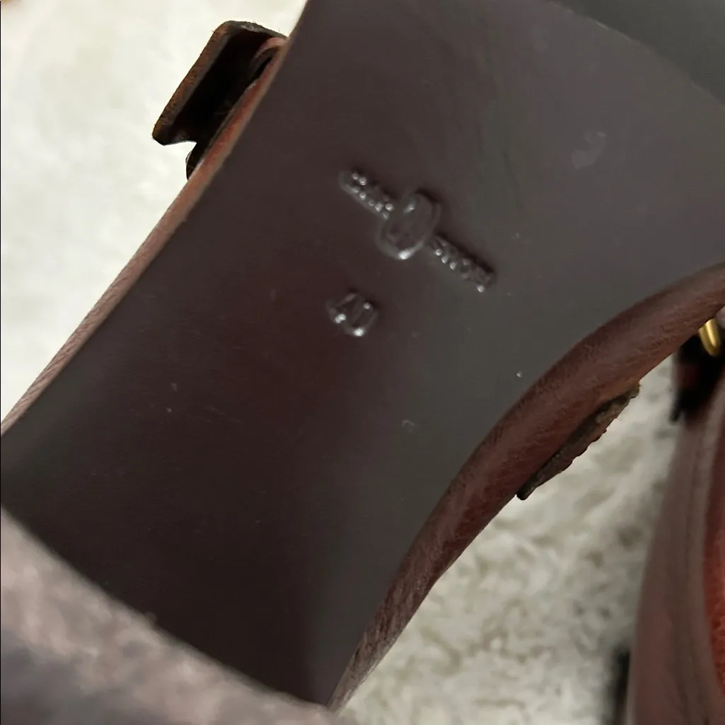 The Original Car Shoe Calzature Donna Cordovan Leather Heeled Loafer Size 9 - Image 11