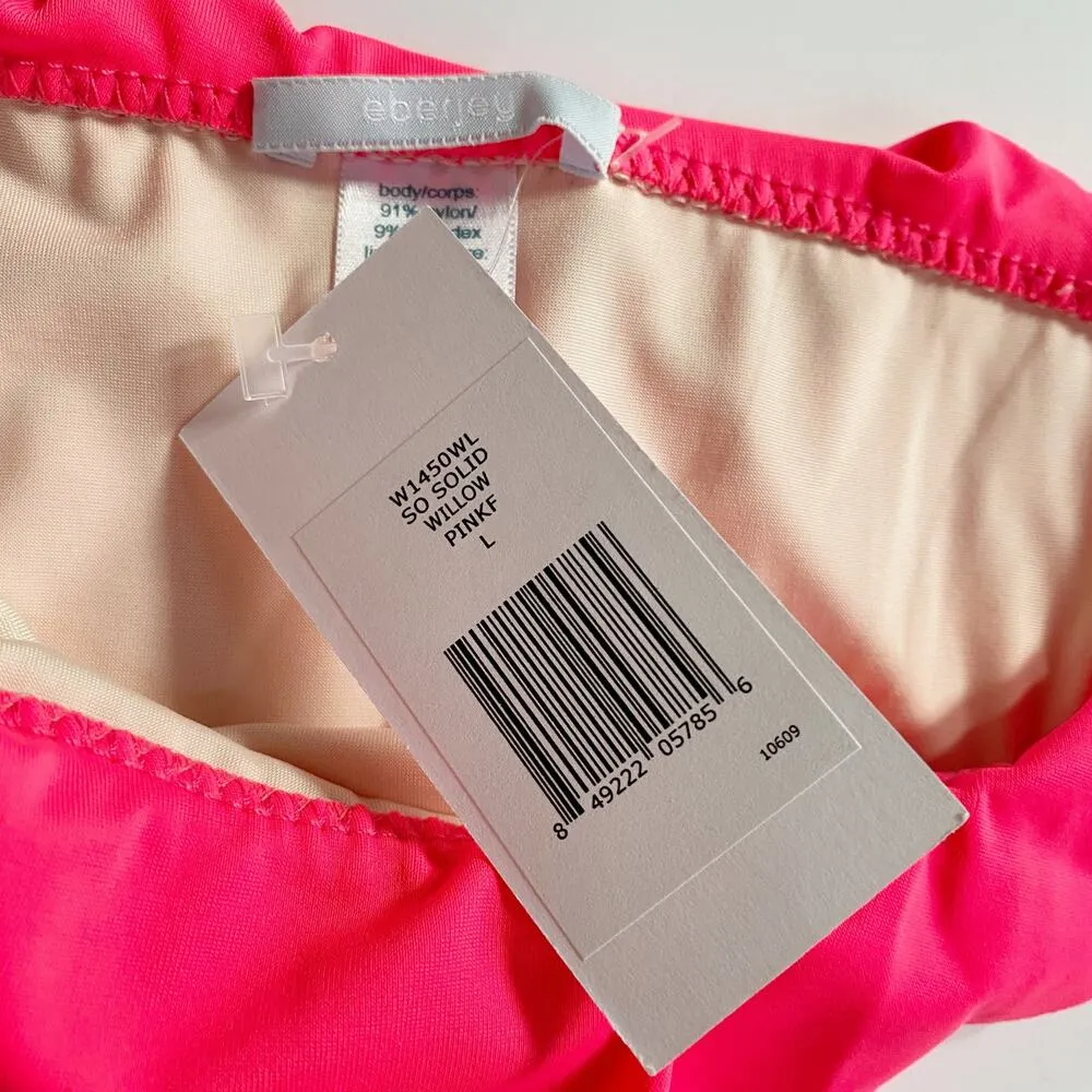Eberjey Womens Pink String Bikini Bottoms Swim Suit Size L NWT Resort Beach Vaca - Image 6
