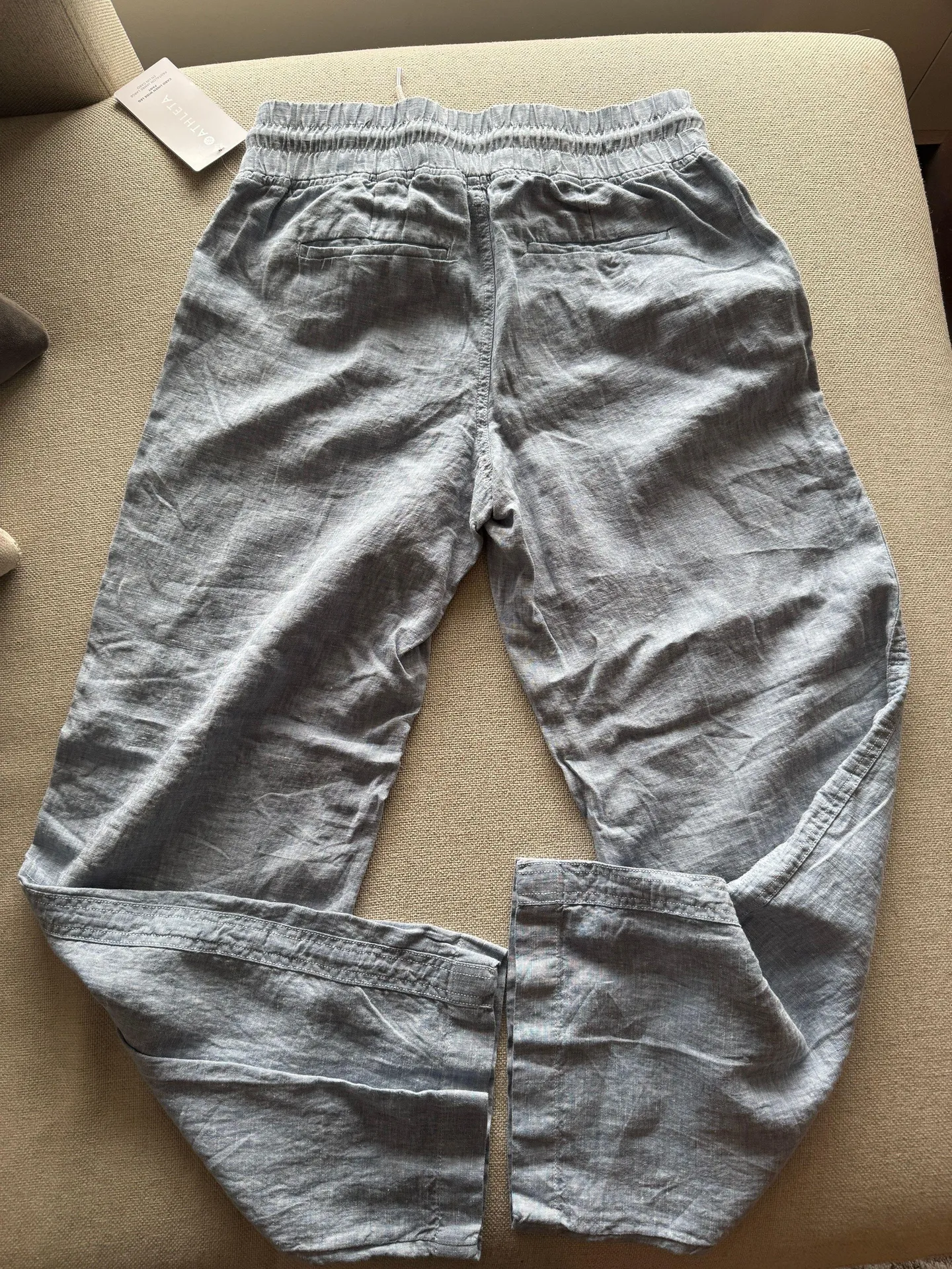 Athlete Linen Wide Leg Pant - Image 3