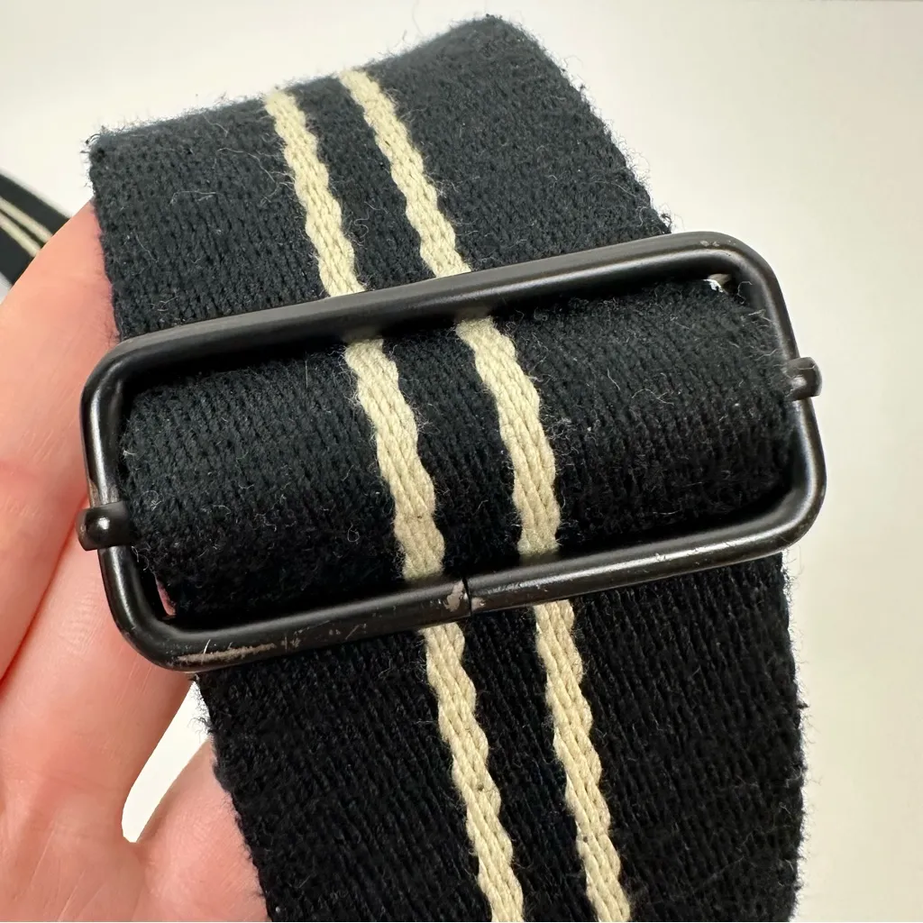 StorkSak London Leather Diaper Bag Unisex Black - Image 15